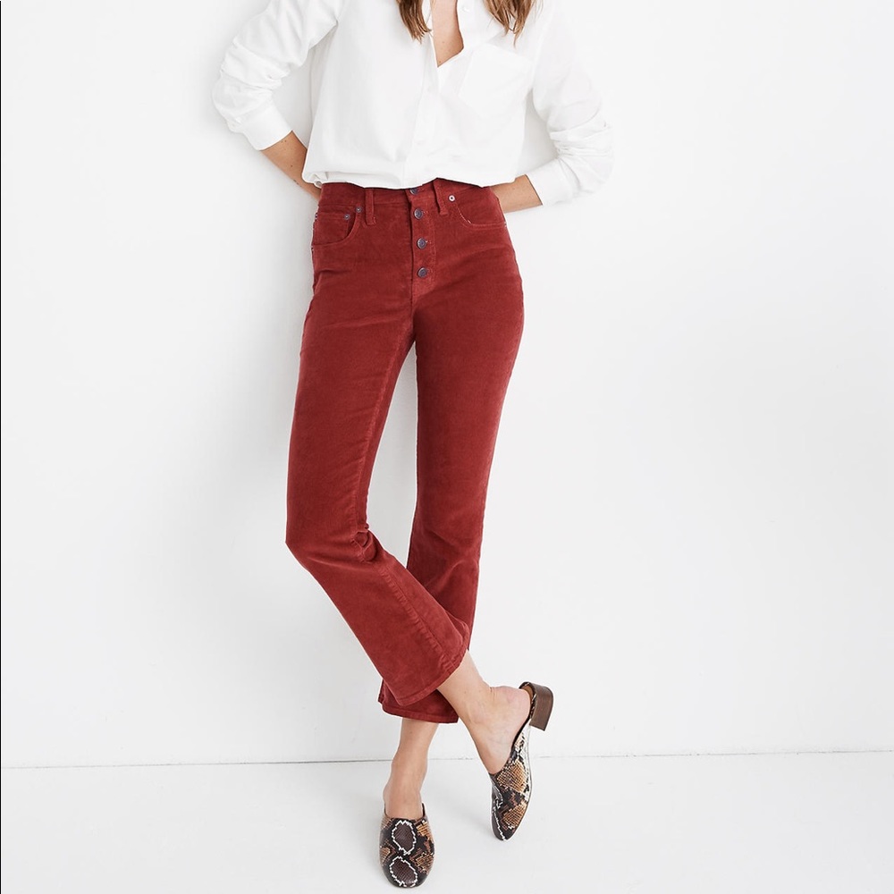 NWT Madewell Cali Demi-Boot Cropped in Corduroy